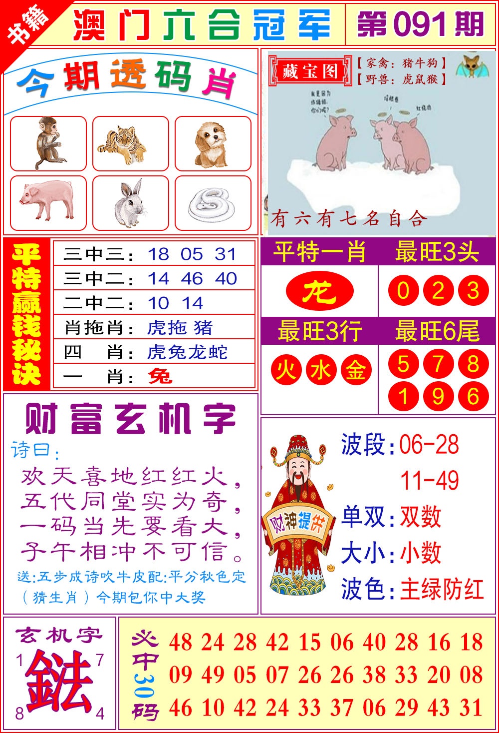 091期澳门六合冠军[图]